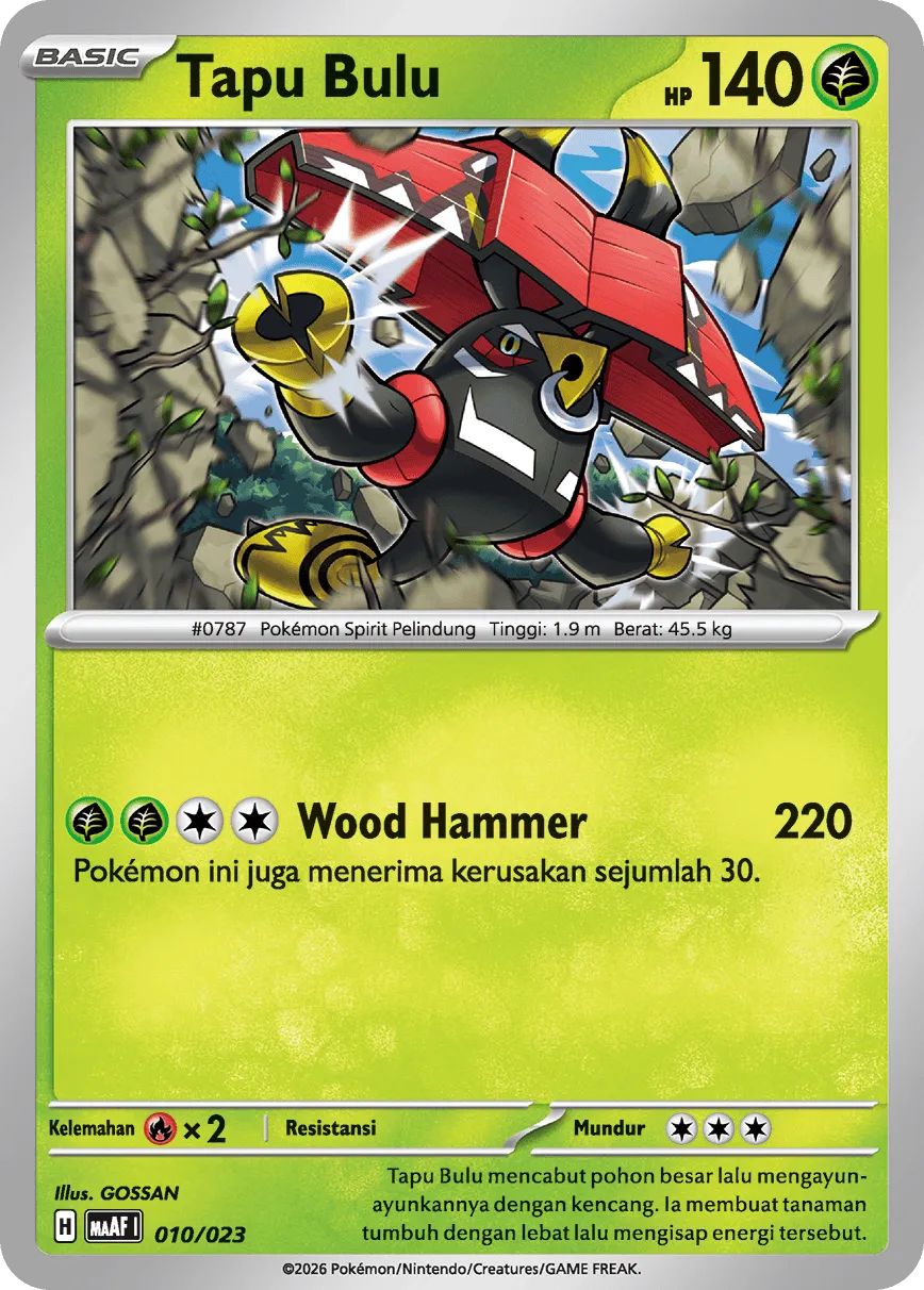 Tapu Bulu 010 — Mega Venusaur ex Starter Deck (Indonesian Pokémon TCG card)