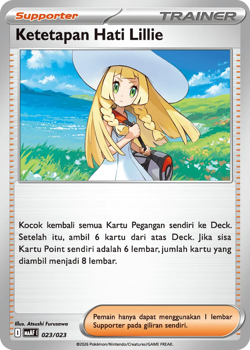 Lillie's Determination 023 — Mega Venusaur ex Starter Deck (Indonesian Pokémon TCG card)