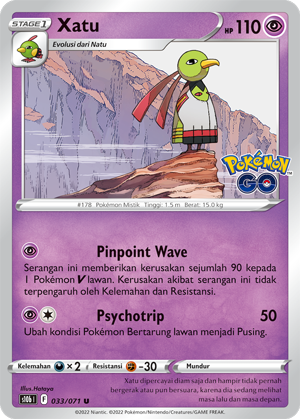 S10B #033 033 — Pokémon GO (Indonesian Pokémon TCG card)