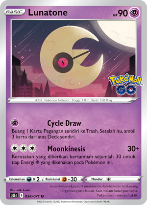 S10B #034 034 — Pokémon GO (Indonesian Pokémon TCG card)