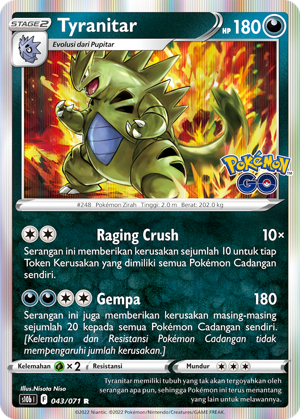 S10B #043 043 — Pokémon GO (Indonesian Pokémon TCG card)