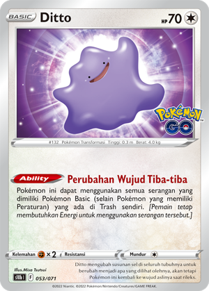 S10B #053 053 — Pokémon GO (Indonesian Pokémon TCG card)
