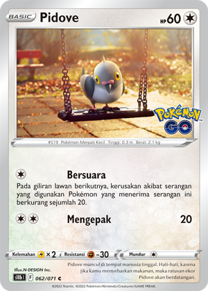 S10B #062 062 — Pokémon GO (Indonesian Pokémon TCG card)