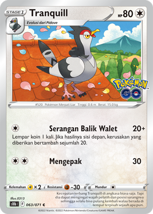 S10B #063 063 — Pokémon GO (Indonesian Pokémon TCG card)