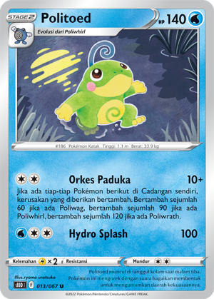 S10D #013 013 — Pengamat Waktu (Indonesian Pokémon TCG card)