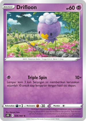 S10D #026 026 — Pengamat Waktu (Indonesian Pokémon TCG card)
