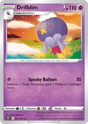 S10D #027 027 — Pengamat Waktu (Indonesian Pokémon TCG card)