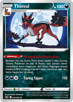 S10D #043 043 — Pengamat Waktu (Indonesian Pokémon TCG card)
