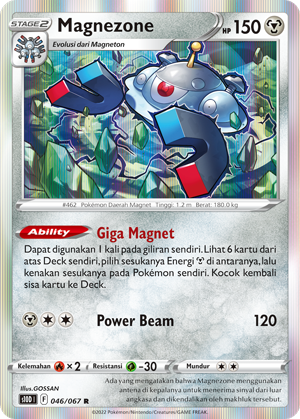S10D #046 046 — Pengamat Waktu (Indonesian Pokémon TCG card)