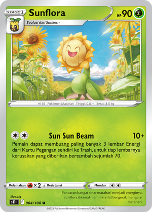 S11 #004 004 — Hantaman Triplet (Indonesian Pokémon TCG card)