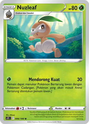 S11 #006 006 — Hantaman Triplet (Indonesian Pokémon TCG card)