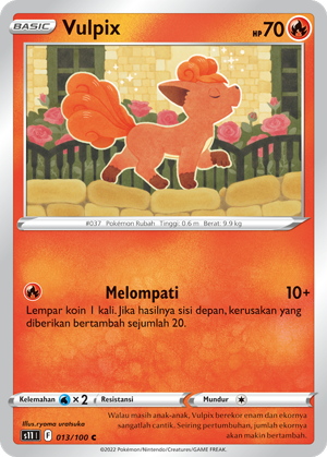 S11 #013 013 — Hantaman Triplet (Indonesian Pokémon TCG card)