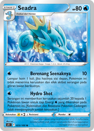S11 #023 023 — Hantaman Triplet (Indonesian Pokémon TCG card)