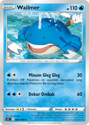 S11 #025 025 — Hantaman Triplet (Indonesian Pokémon TCG card)