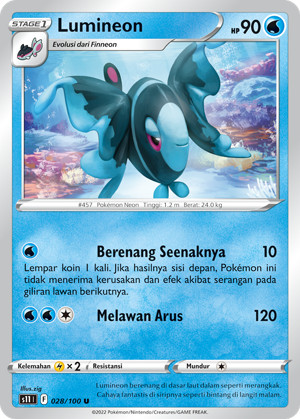 S11 #028 028 — Hantaman Triplet (Indonesian Pokémon TCG card)