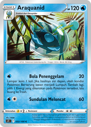 S11 #032 032 — Hantaman Triplet (Indonesian Pokémon TCG card)