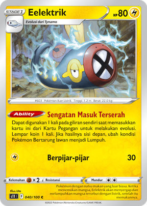S11 #040 040 — Hantaman Triplet (Indonesian Pokémon TCG card)