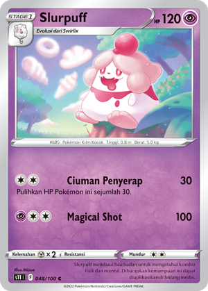 S11 #048 048 — Hantaman Triplet (Indonesian Pokémon TCG card)