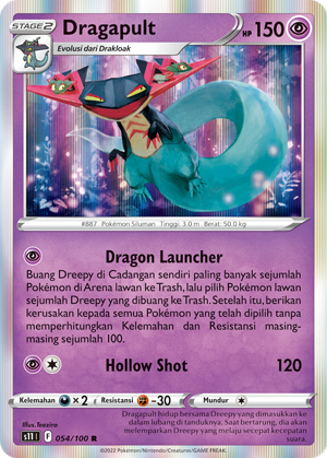 S11 #054 054 — Hantaman Triplet (Indonesian Pokémon TCG card)
