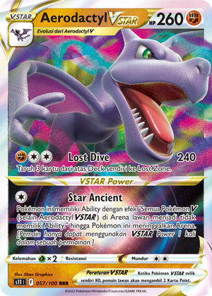 S11 #057 057 — Hantaman Triplet (Indonesian Pokémon TCG card)