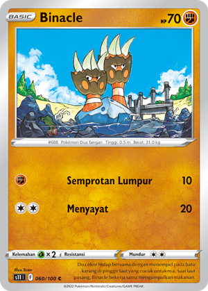 S11 #060 060 — Hantaman Triplet (Indonesian Pokémon TCG card)