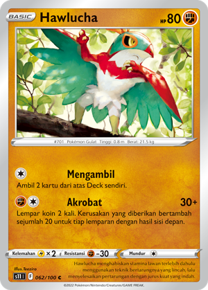 S11 #062 062 — Hantaman Triplet (Indonesian Pokémon TCG card)