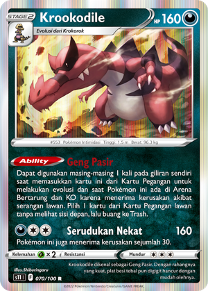S11 #070 070 — Hantaman Triplet (Indonesian Pokémon TCG card)