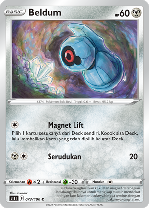 S11 #073 073 — Hantaman Triplet (Indonesian Pokémon TCG card)