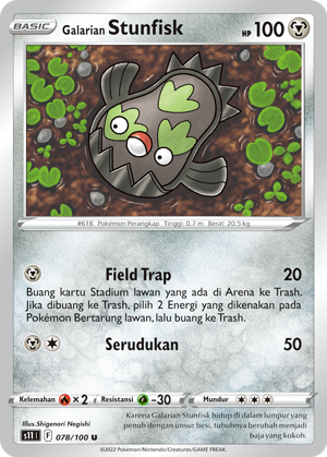 S11 #078 078 — Hantaman Triplet (Indonesian Pokémon TCG card)