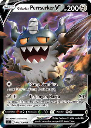 S11 #079 079 — Hantaman Triplet (Indonesian Pokémon TCG card)