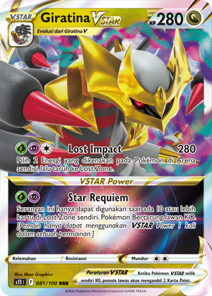 S11 #081 081 — Hantaman Triplet (Indonesian Pokémon TCG card)