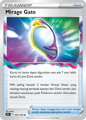S11 #092 092 — Hantaman Triplet (Indonesian Pokémon TCG card)