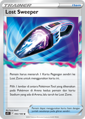 S11 #093 093 — Hantaman Triplet (Indonesian Pokémon TCG card)