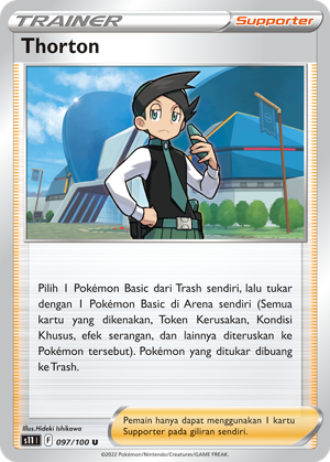 S11 #097 097 — Hantaman Triplet (Indonesian Pokémon TCG card)