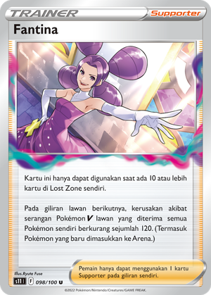 S11 #098 098 — Hantaman Triplet (Indonesian Pokémon TCG card)