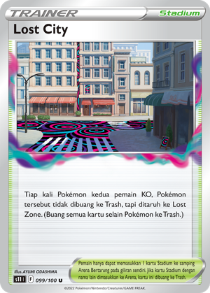 S11 #099 099 — Hantaman Triplet (Indonesian Pokémon TCG card)