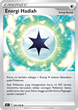 S11 #100 100 — Hantaman Triplet (Indonesian Pokémon TCG card)