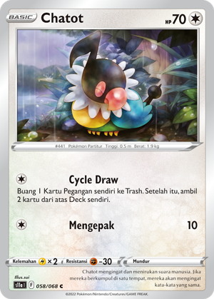 S11A #058 058 — Arkana Memuncak (Indonesian Pokémon TCG card)