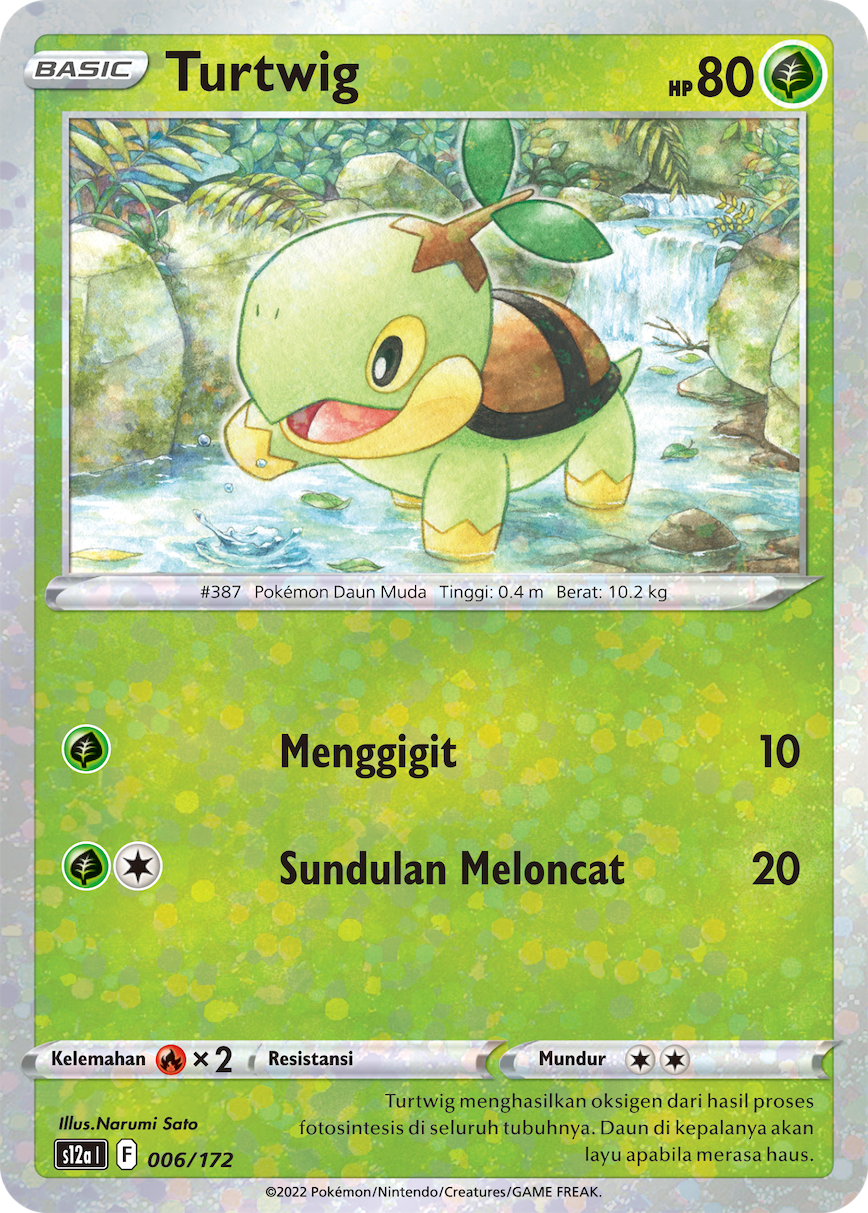 Turtwig 006/172 — VSTAR Semesta (Indonesian Pokémon TCG card)