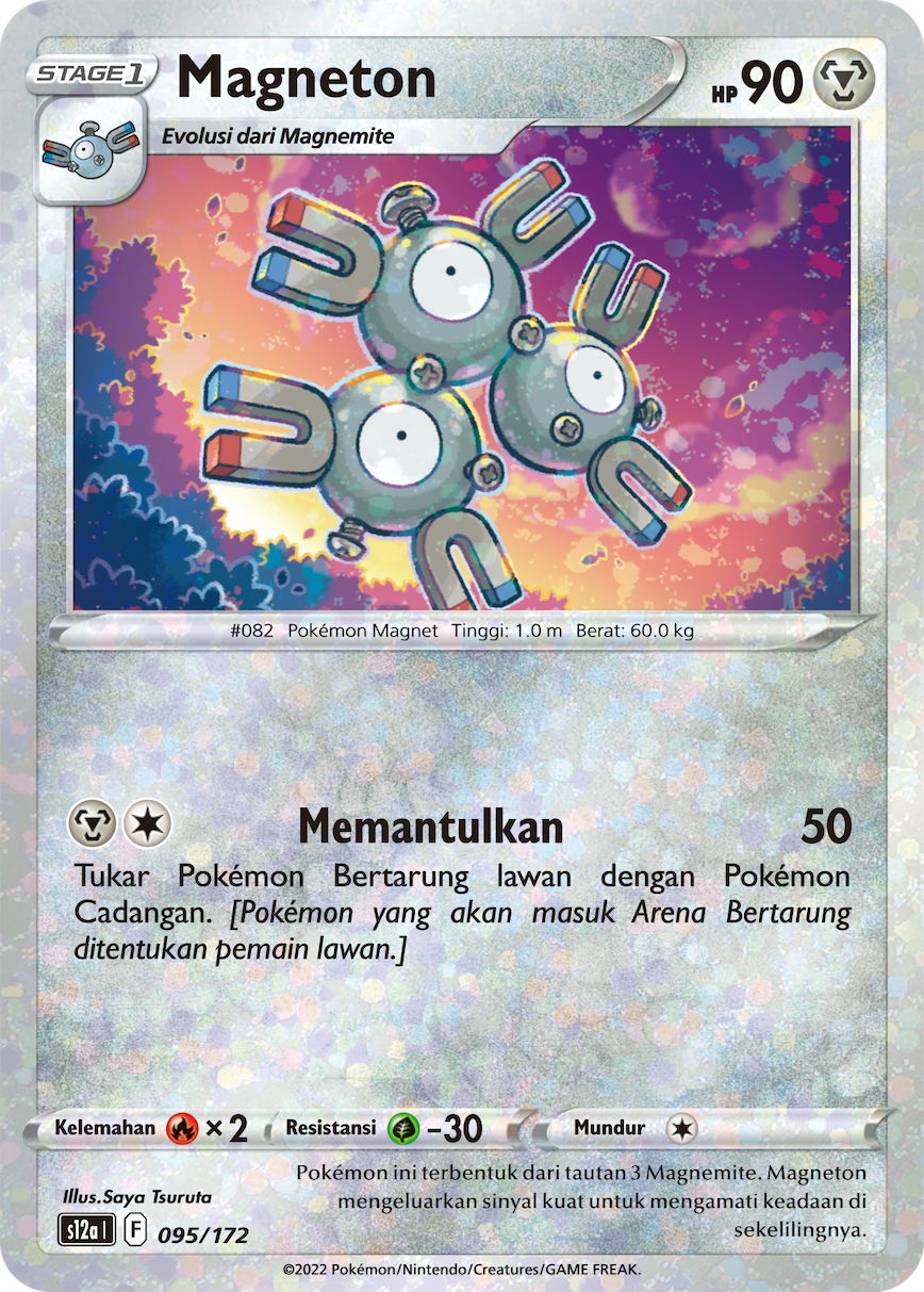 Magneton 095/172 — VSTAR Semesta (Indonesian Pokémon TCG card)