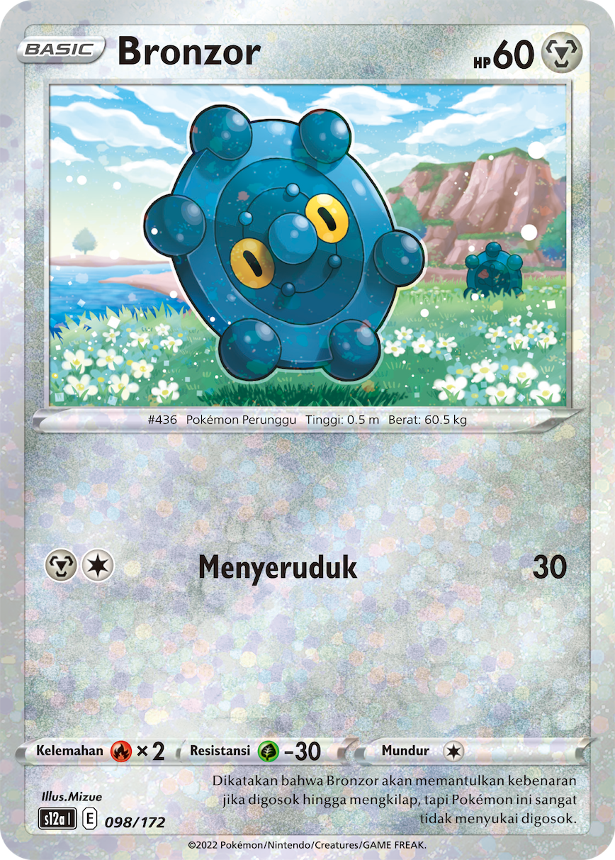 Bronzor 098/172 — VSTAR Semesta (Indonesian Pokémon TCG card)