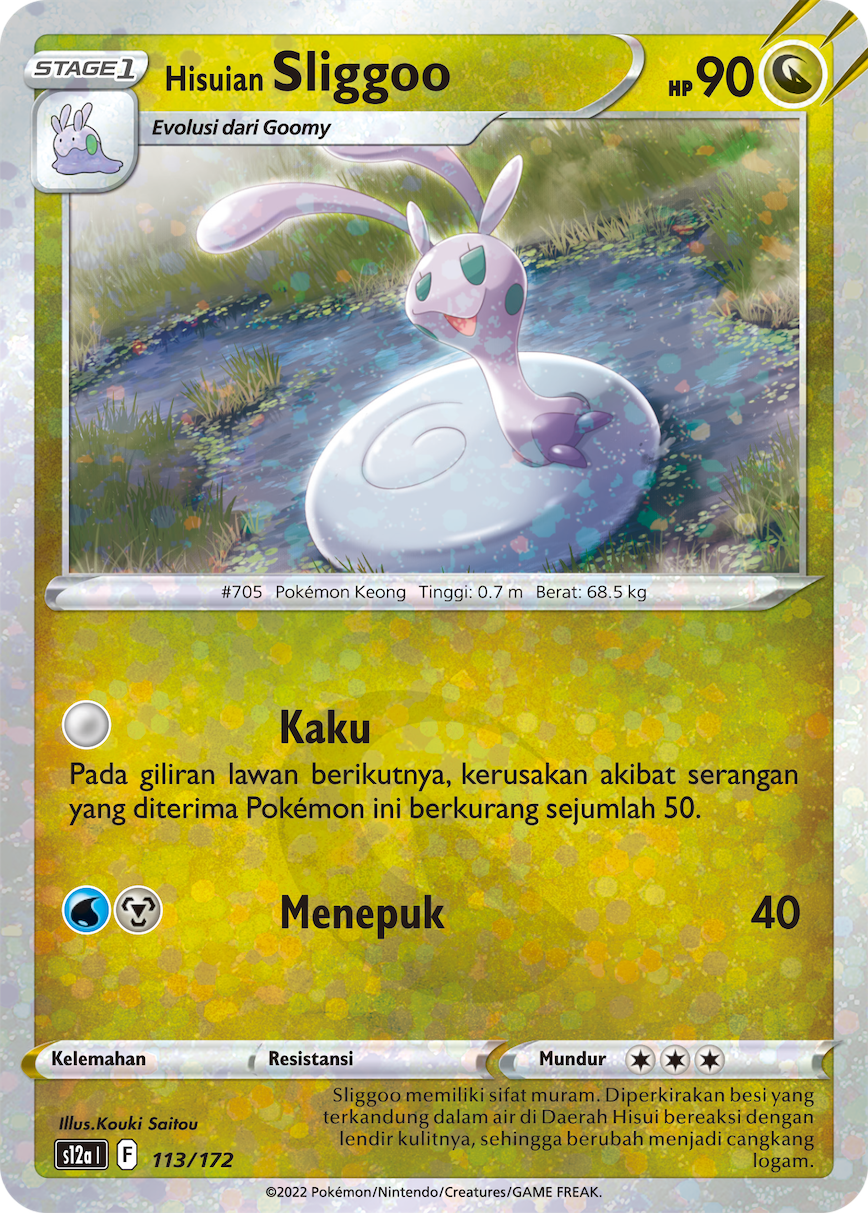 Hisuian Sliggoo 113/172 — VSTAR Semesta (Indonesian Pokémon TCG card)