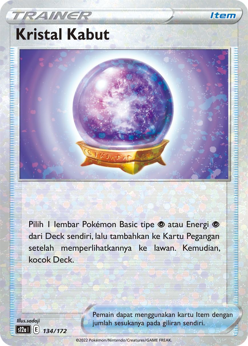 Kristal Kabut 134/172 — VSTAR Semesta (Indonesian Pokémon TCG card)