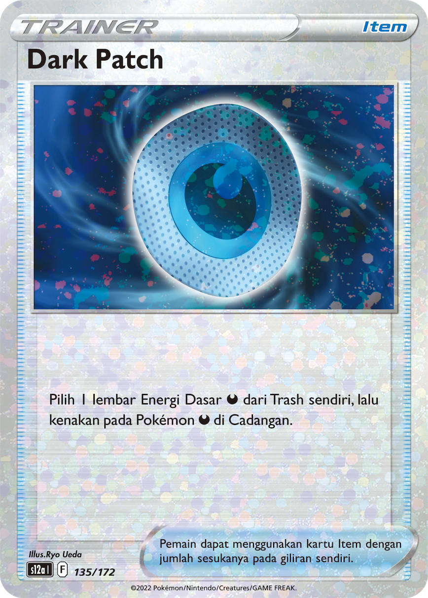 Dark Patch 135/172 — VSTAR Semesta (Indonesian Pokémon TCG card)