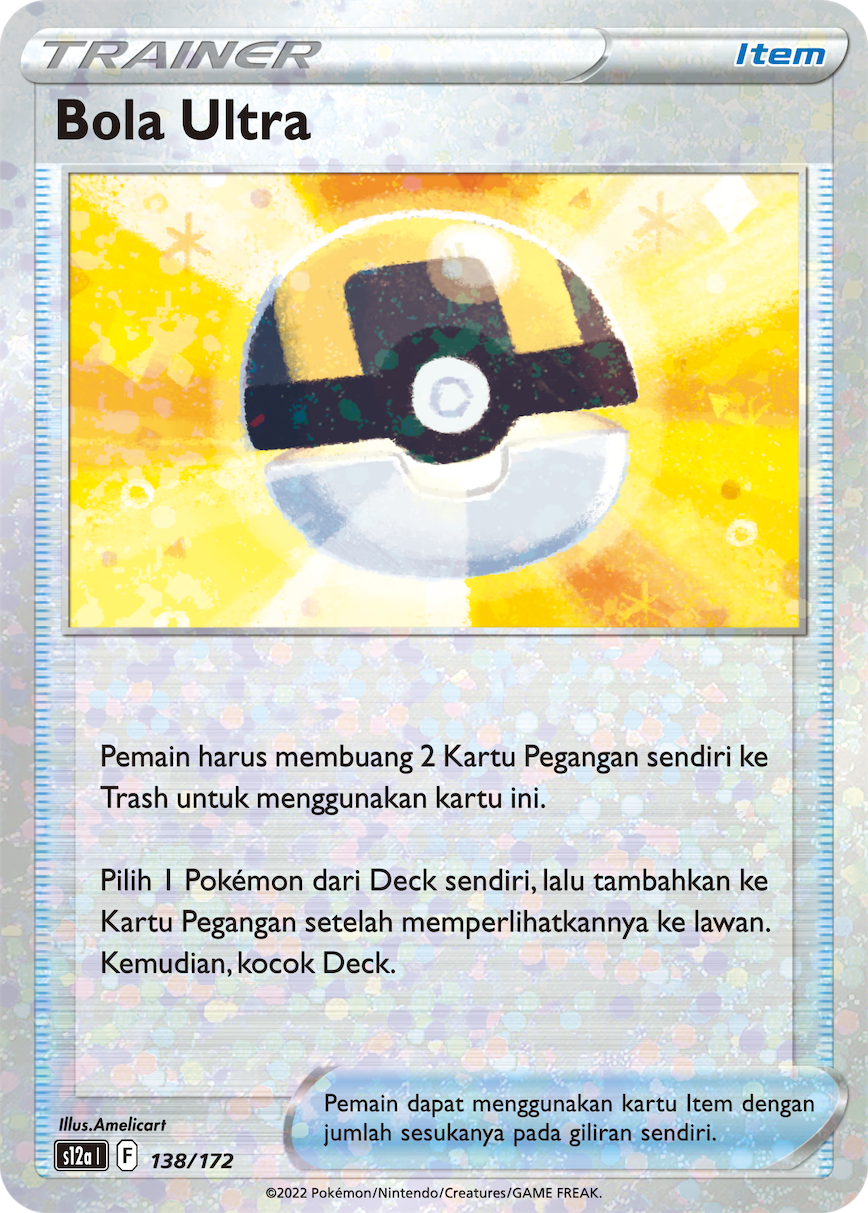 Bola Ultra 138/172 — VSTAR Semesta (Indonesian Pokémon TCG card)