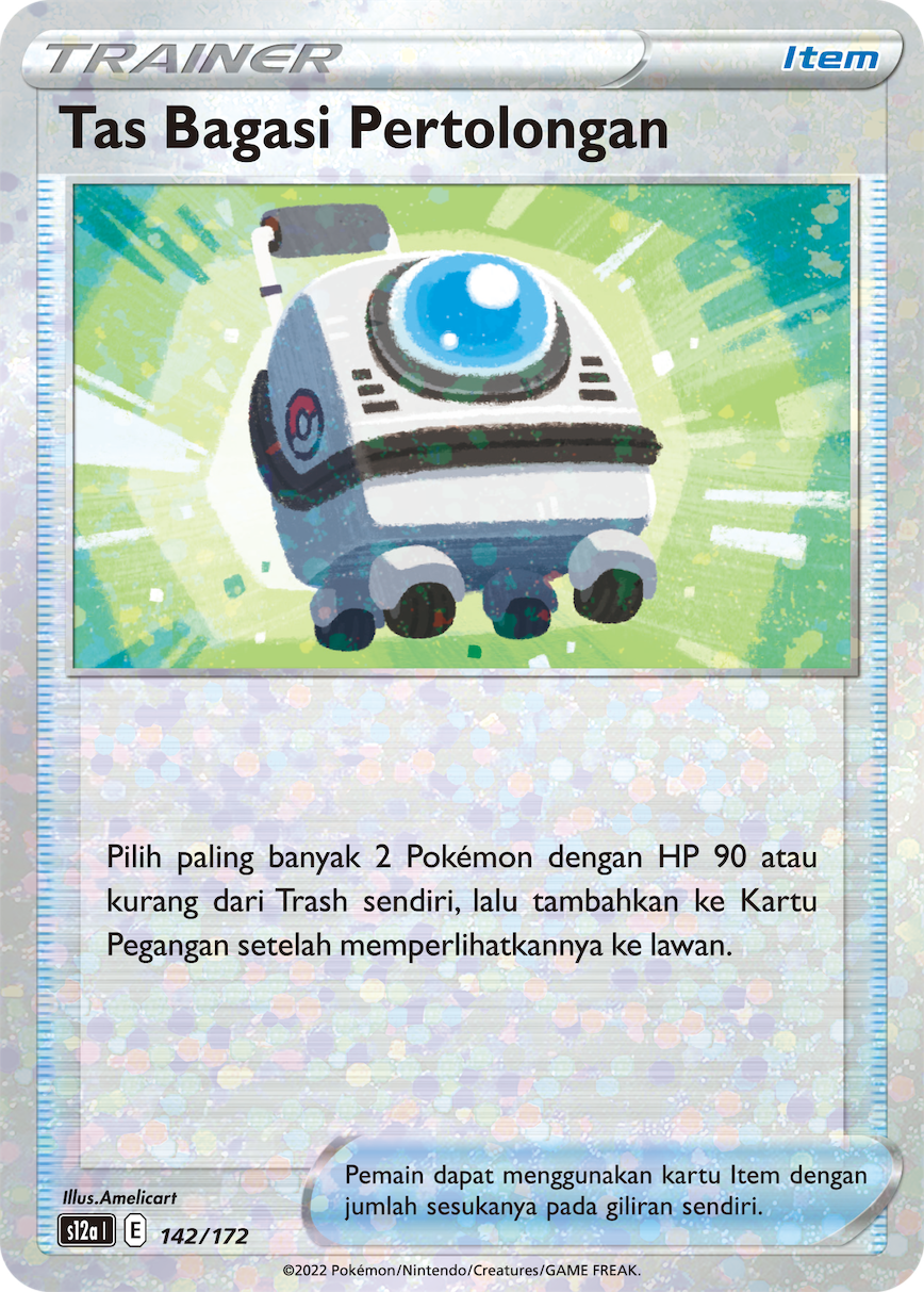 Tas Bagasi Pertolongan 142/172 — VSTAR Semesta (Indonesian Pokémon TCG card)
