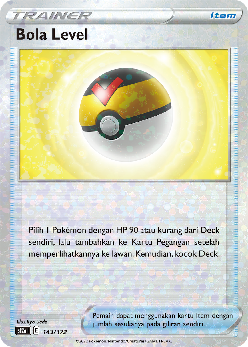 Bola Level 143/172 — VSTAR Semesta (Indonesian Pokémon TCG card)