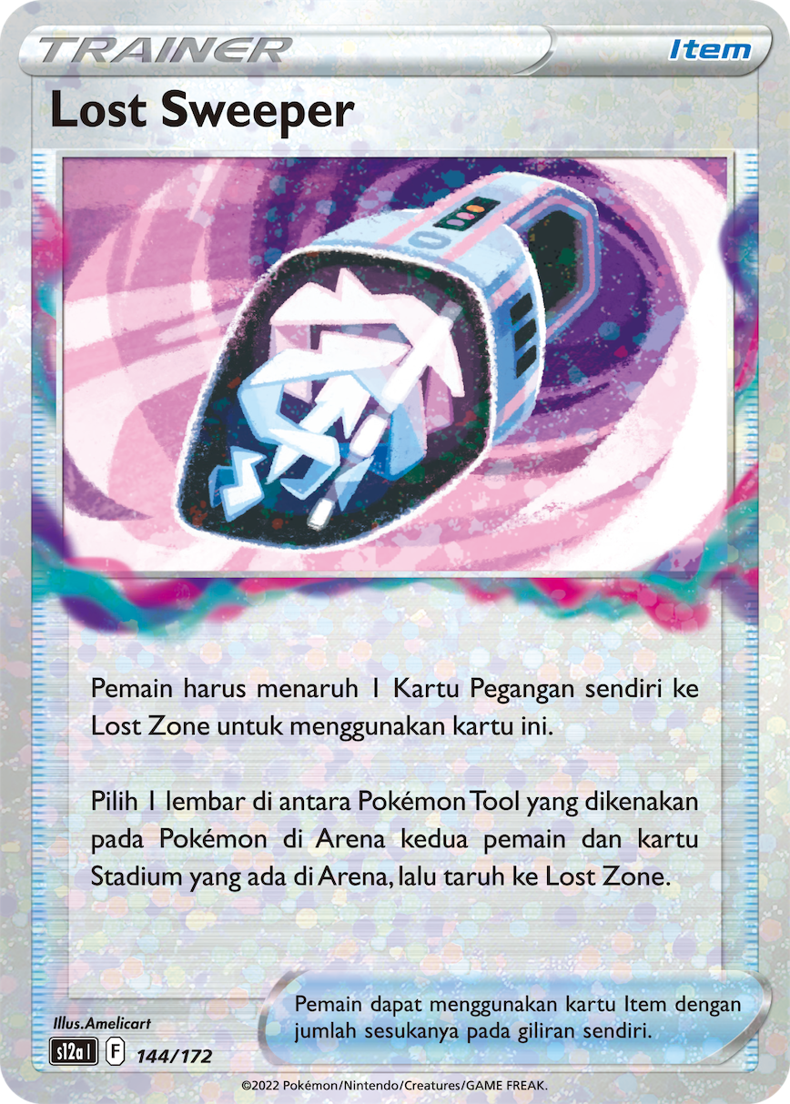 Lost Sweeper 144/172 — VSTAR Semesta (Indonesian Pokémon TCG card)