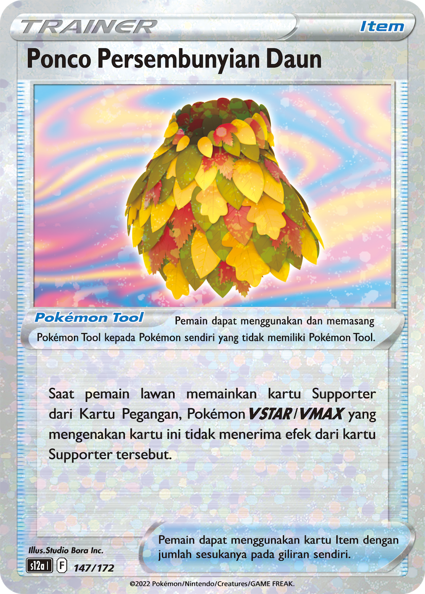Ponco Persembunyian Daun 147/172 — VSTAR Semesta (Indonesian Pokémon TCG card)