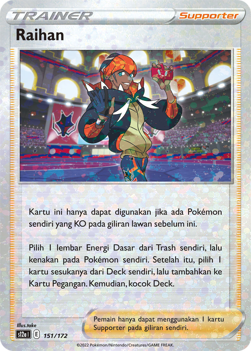 Raihan 151/172 — VSTAR Semesta (Indonesian Pokémon TCG card)